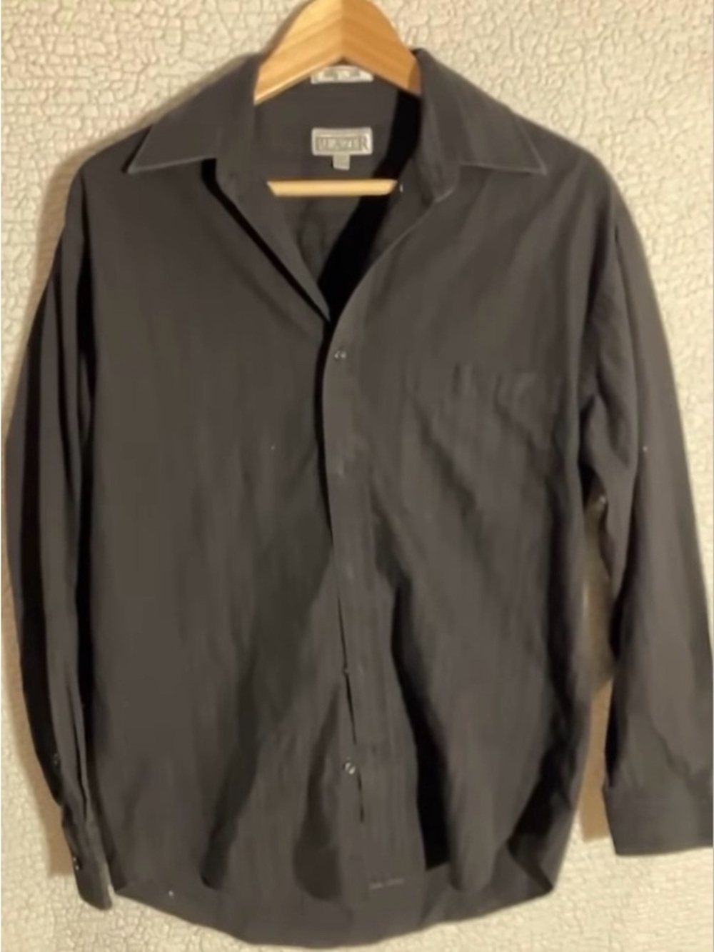 Liz Claiborne Men's Black Long-Sleeve Button-Down Shirt
